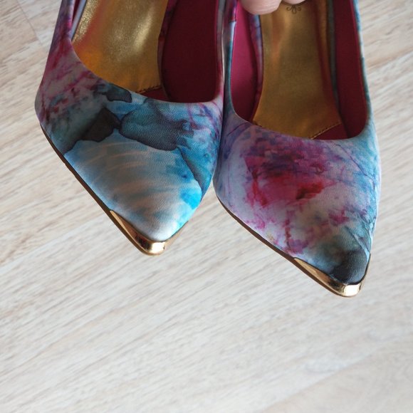 Ted Baker London Satin Luceey High Heel Pump Shoes - Picture 9 of 12